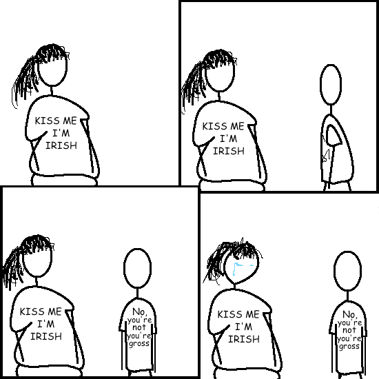 I also have tees in response to "Pretty Girl Swag," "Tell your boyfriend I said thanks" and "I'm not a slut I'm just hotter than you" shirts.